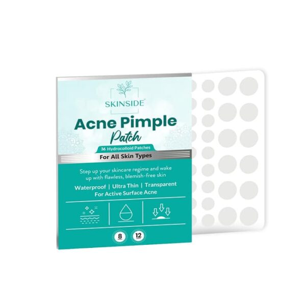 box and strip front view of acne pimple patches