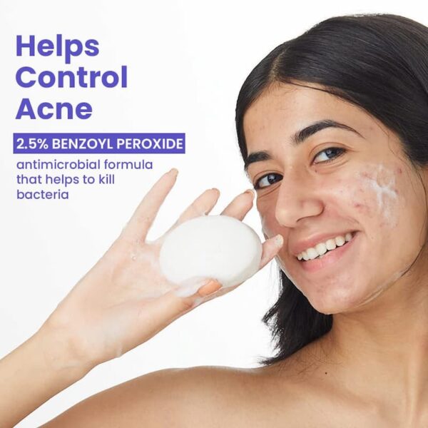 Helps control acne with antimicrobial formula