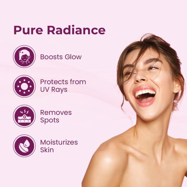 61gqj-hNZVL._SL1080_ (2) Promotional graphic showing a smiling woman alongside Kozicare skincare branding and illustrated icons on a pink background